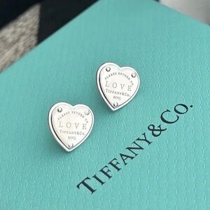 Tiffany & Co. Silver Heart Earrings